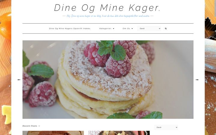 Screenshot of dineogminekager.dk
