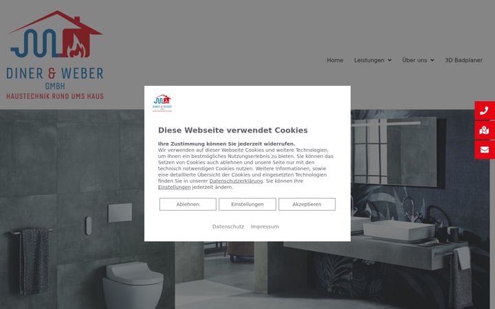 Capture d'écran de diner-weber-shk.de
