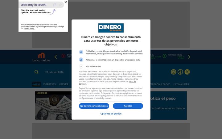 Screenshot of dineroenimagen.com
