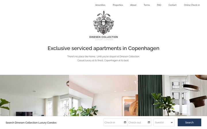 Screenshot of dinesencollection.com