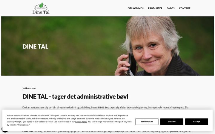 Screenshot stránky dinetal.dk