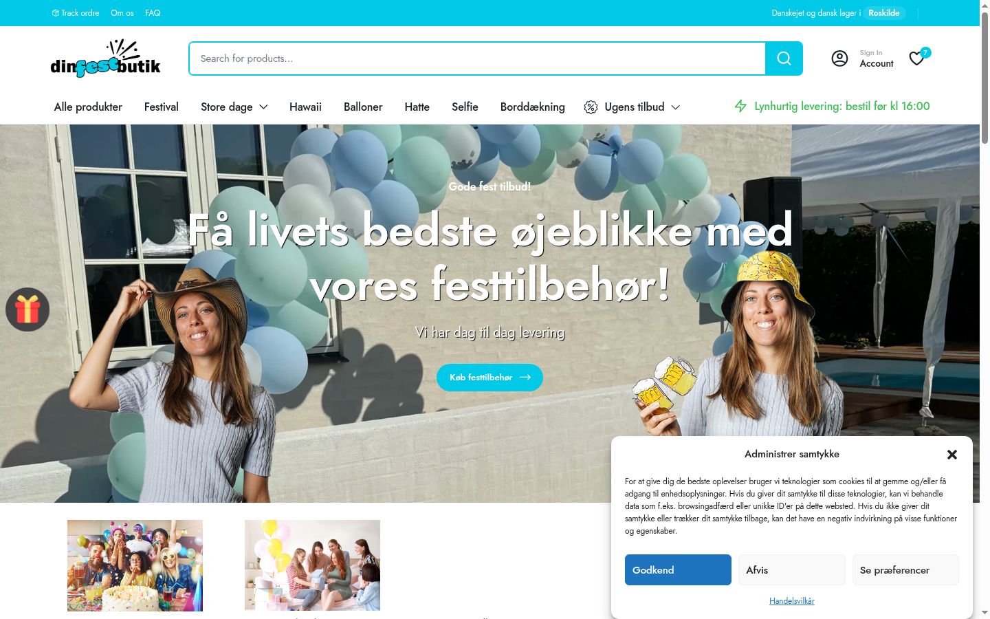 Screenshot tal-banner tal-kunsens muri qabel kwalunkwe interazzjoni