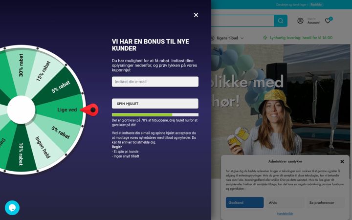 Screenshot of dinfestbutik.dk