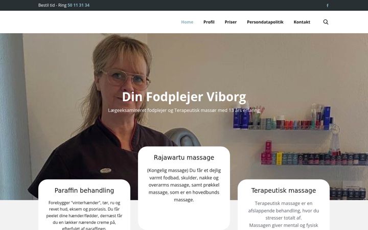 Screenshot of dinfodplejerviborg.dk