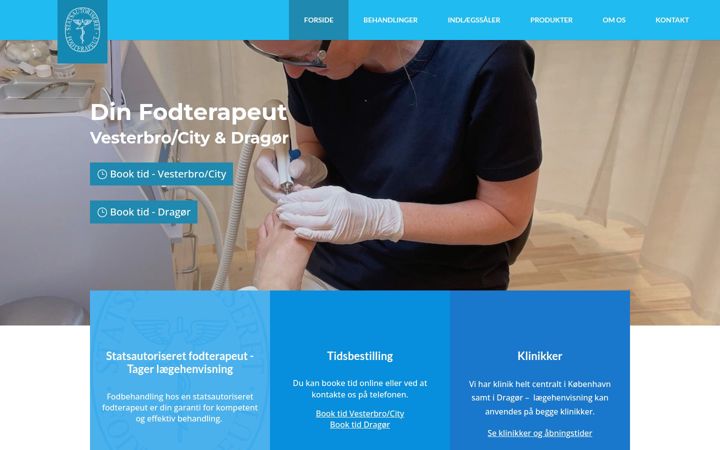 Screenshot of dinfodterapeut.dk