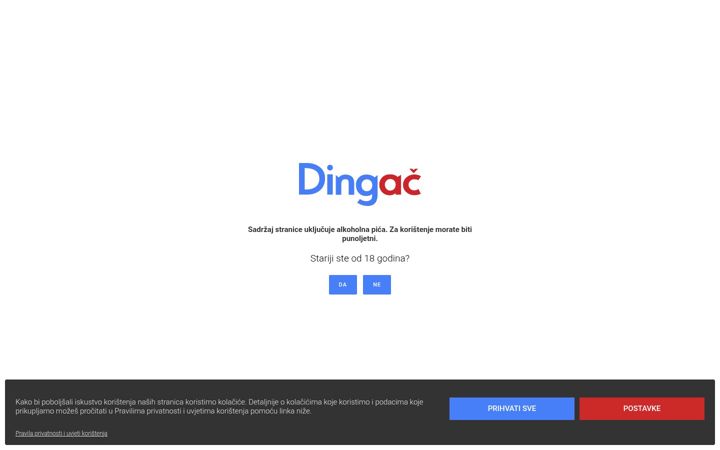 Screenshot of dingac-vino.com