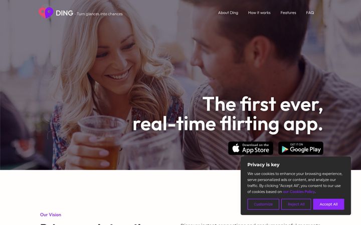 Screenshot di dingapp.io