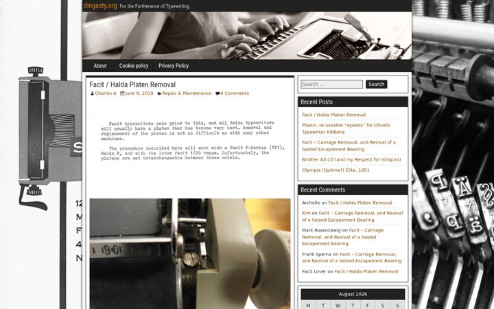 Screenshot of dingasty.com