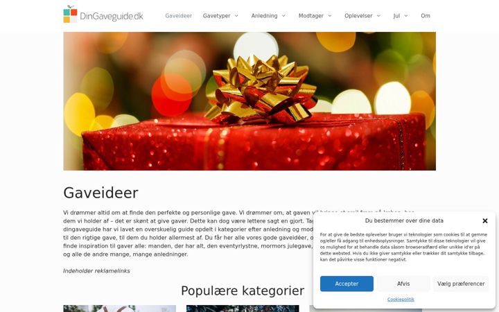 Screenshot of dingaveguide.dk