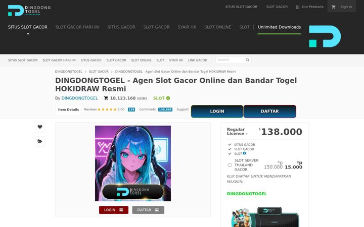 Zrzut ekranu dingdongtogel-alternatif.com