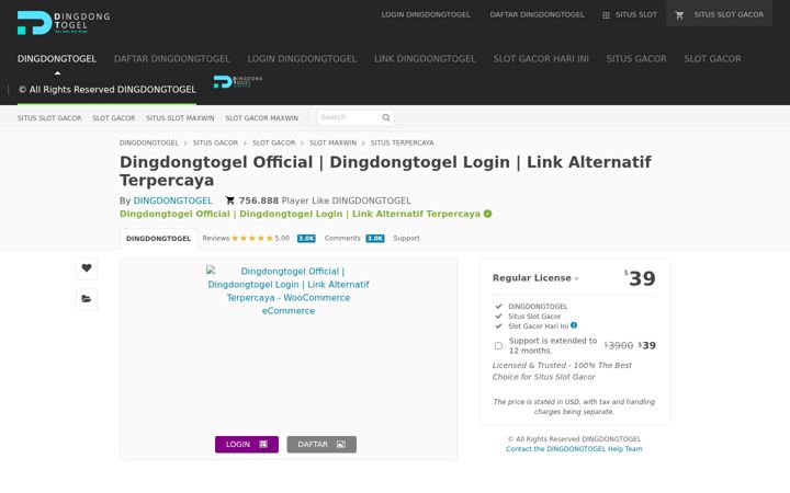 Screenshot of dingdongtogel007.it.com