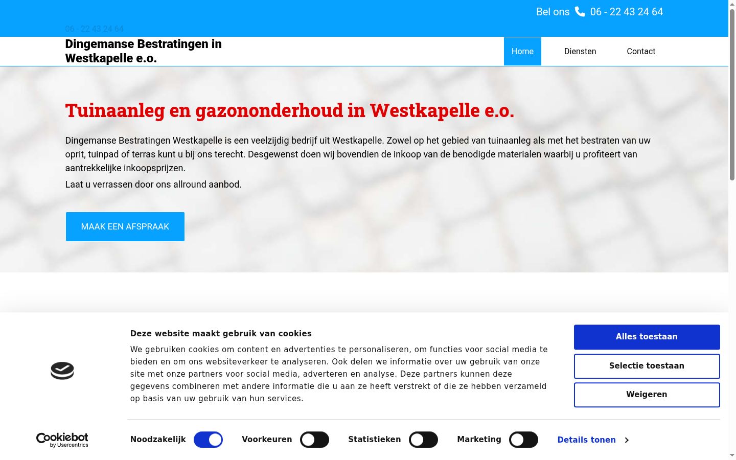 Screenshot tal-banner tal-kunsens muri qabel kwalunkwe interazzjoni