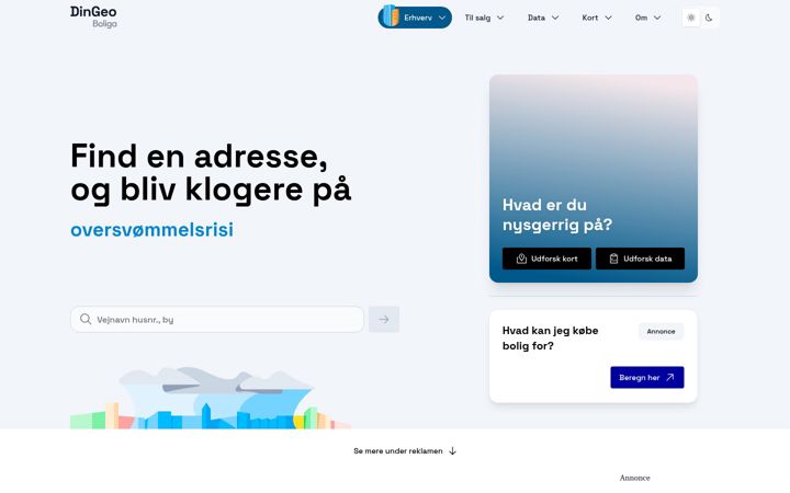Screenshot of dingeo.dk