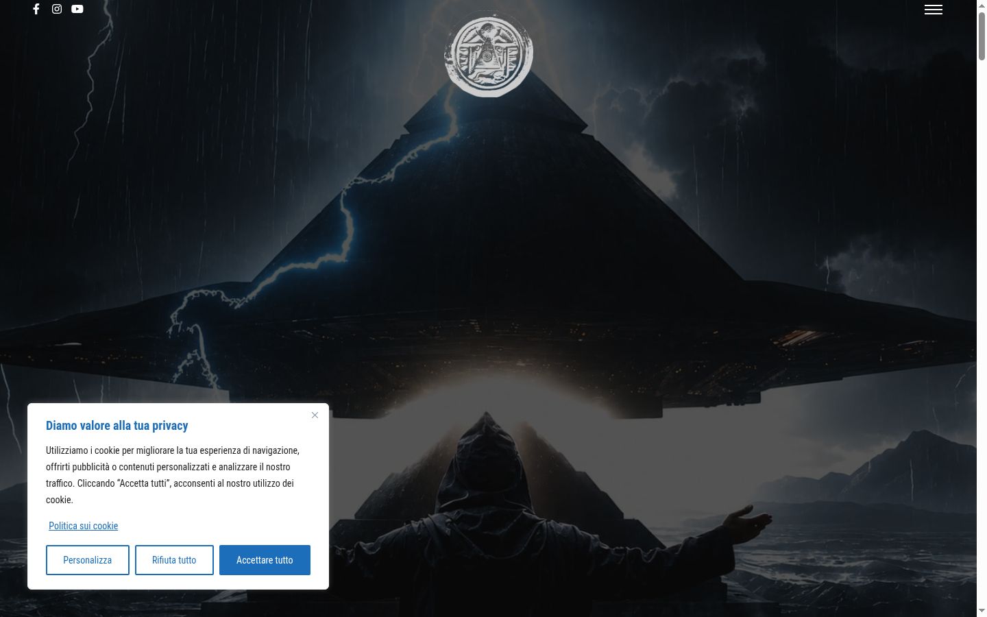 Captura de ecrã do banner de consentimento apresentado antes de qualquer interação