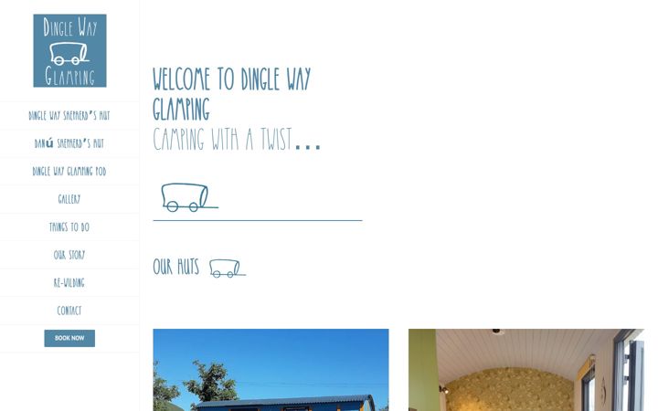 Screenshot ta' dinglewayglamping.ie