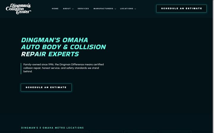 Screenshot of dingmans.com