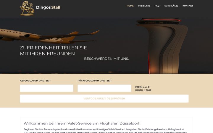 Screenshot of dingosstall.de