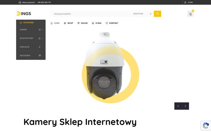 Screenshot stránky dings.pl