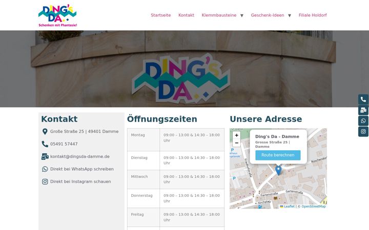 Screenshot of dingsda-damme.de