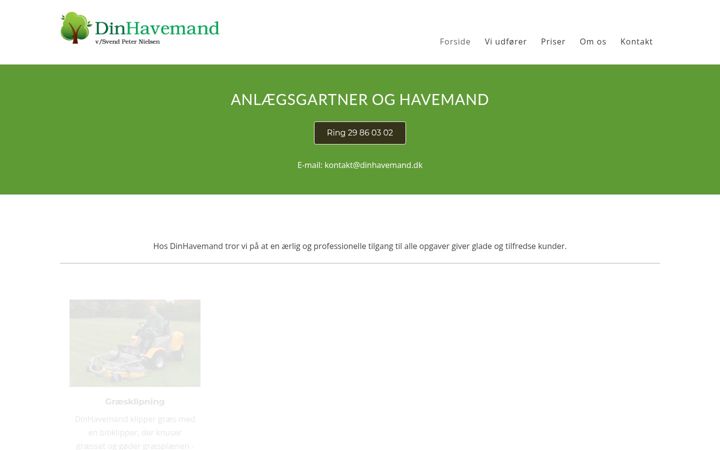 Captura de pantalla de dinhavemand.dk