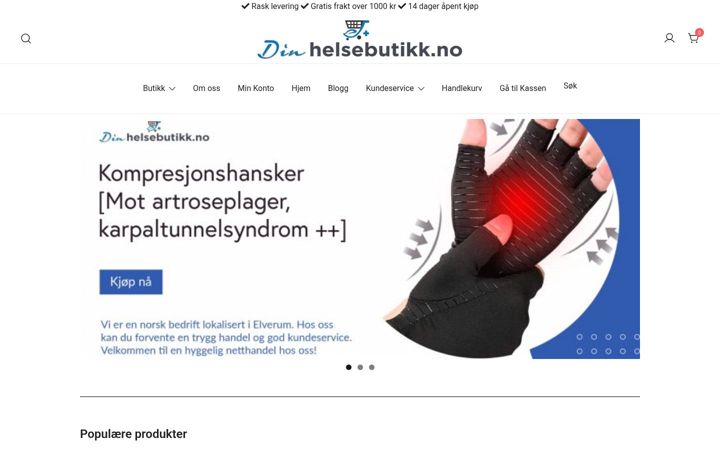 Screenshot ta' dinhelsebutikk.no