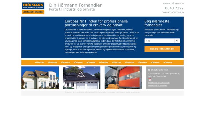 Screenshot of dinhoermannforhandler.dk
