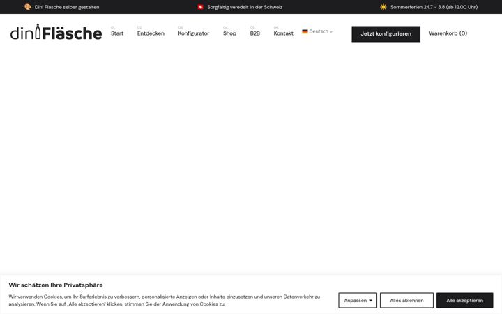 Screenshot of dini-flaesche.ch