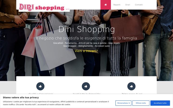 Screenshot of dinishopping.it