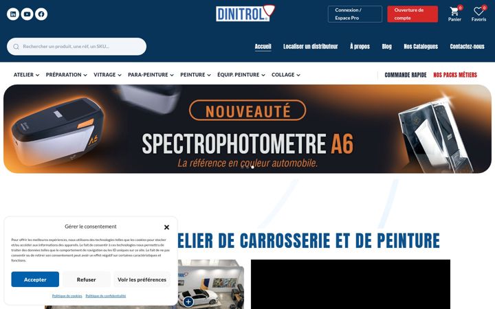 Zrzut ekranu dinitrol.fr