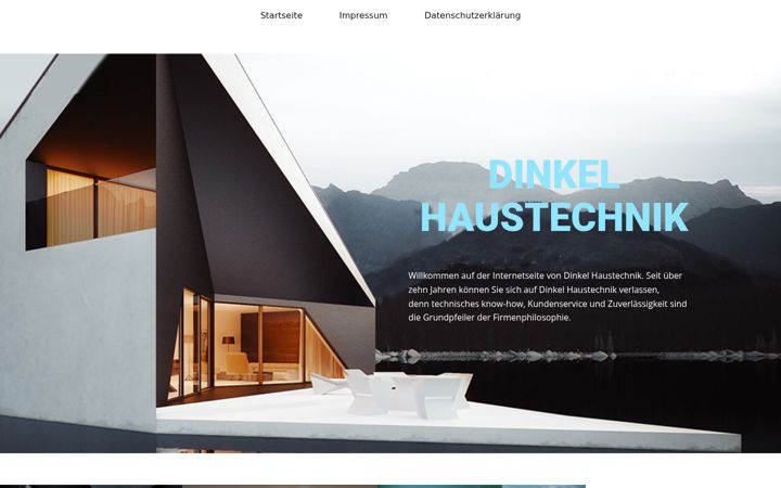 Screenshot of dinkel-haustechnik.de