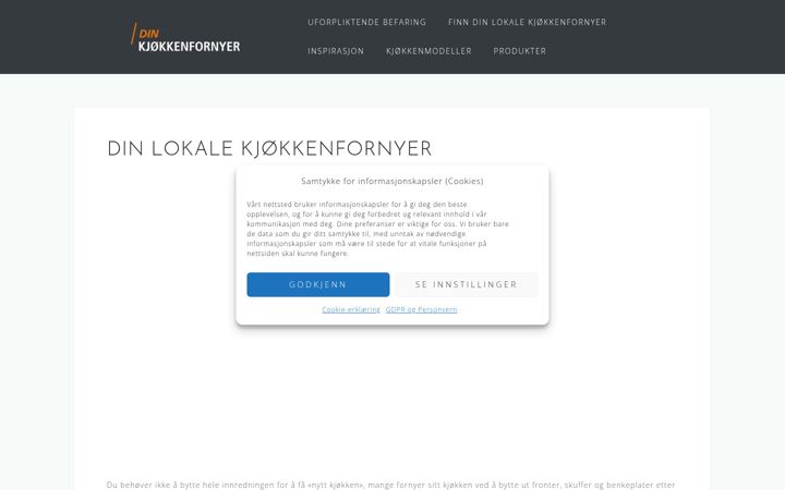 Screenshot ta' dinkjokkenfornyer.no