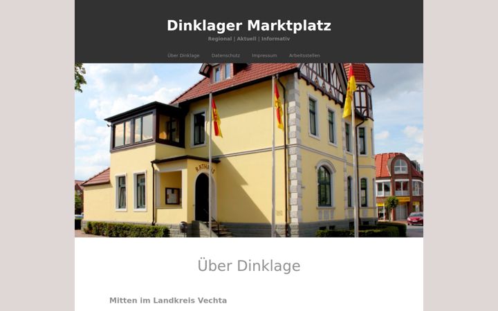Screenshot of dinklager-marktplatz.de