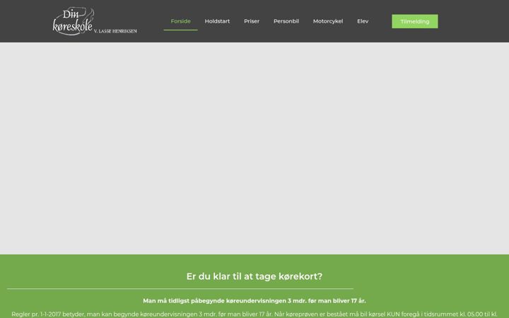 Screenshot of dinkoereskole.com