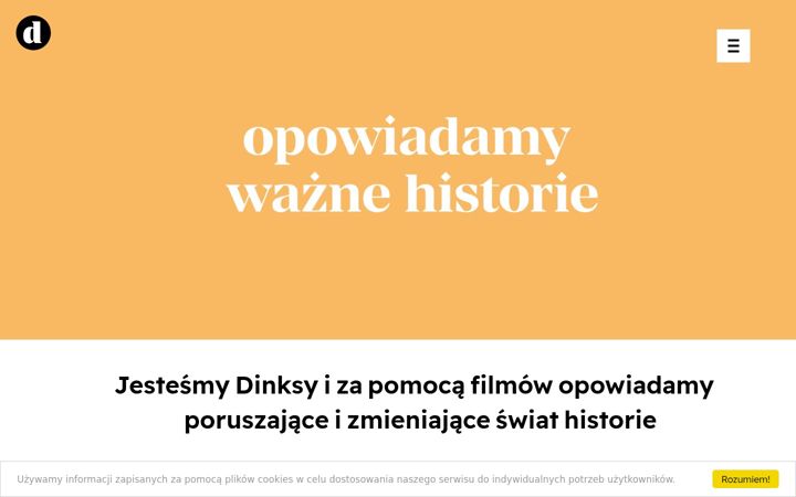 Screenshot stránky dinksy.com.pl