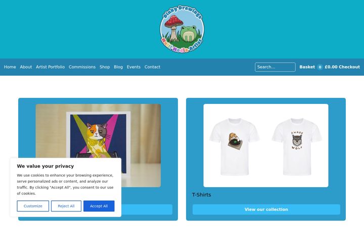 Screenshot von dinkydrawings.co.uk