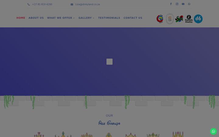 Екранна снимка на dinkyland.co.za
