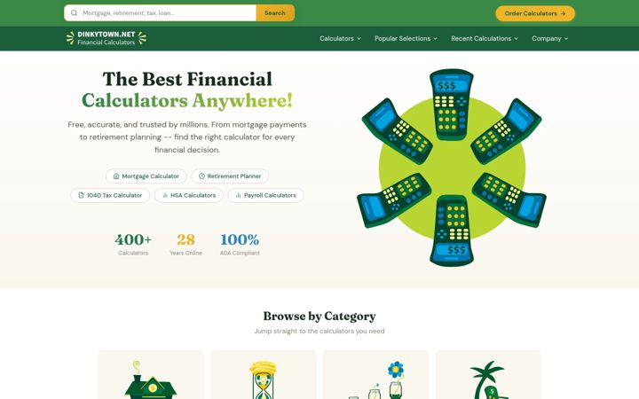 Screenshot of dinkytown.net