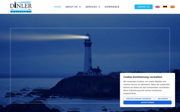 Screenshot of dinler-lighthouse-consulting.com