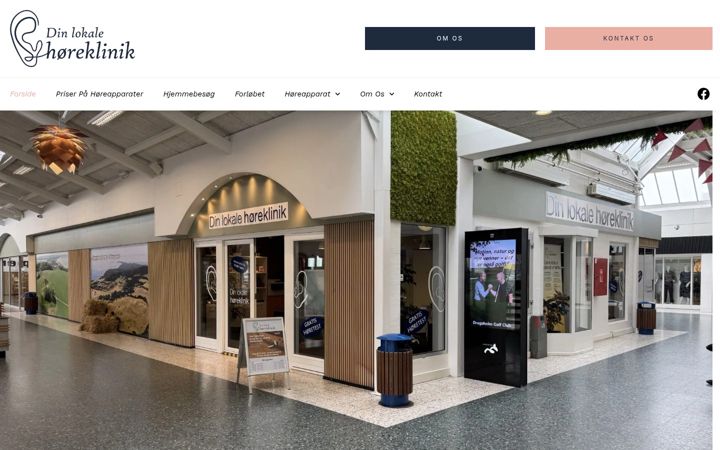 Screenshot of dinlokaleklinik.dk