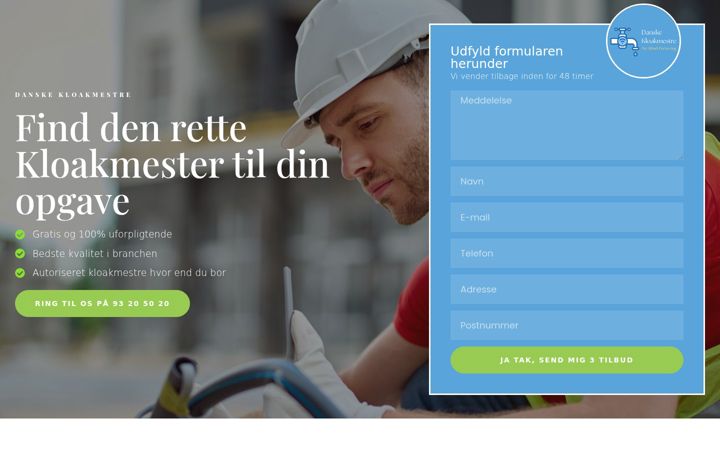 Screenshot of dinlokalekloak.dk
