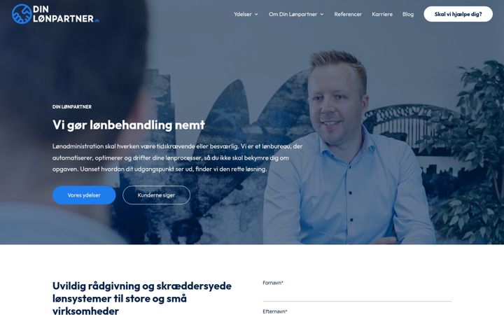 Screenshot of dinlonpartner.dk