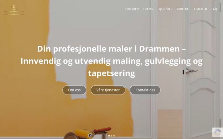 Screenshot ta' dinmalermester.no