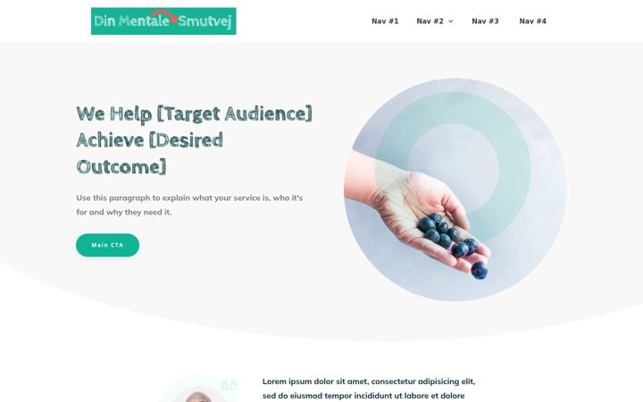 Screenshot of dinmentalesmutvej.dk
