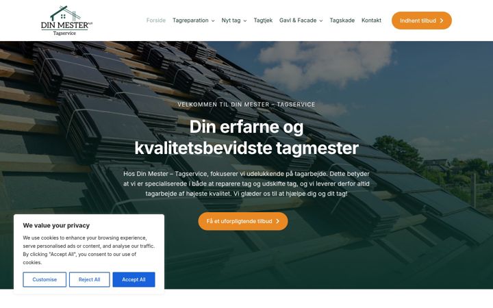 Screenshot of dinmester.dk