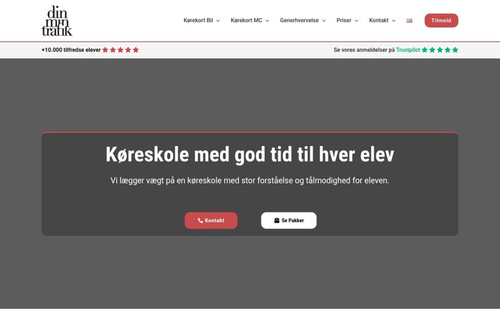 Screenshot of dinmintrafik.dk