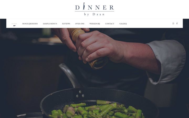 Screenshot of dinnerbydaan.nl