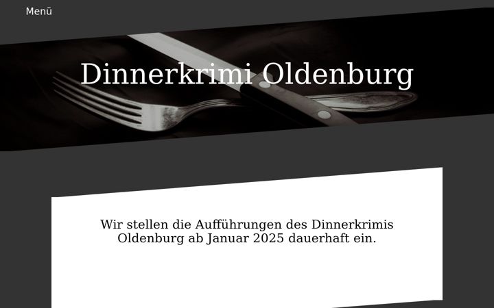 Screenshot of dinnerkrimi-oldenburg.de