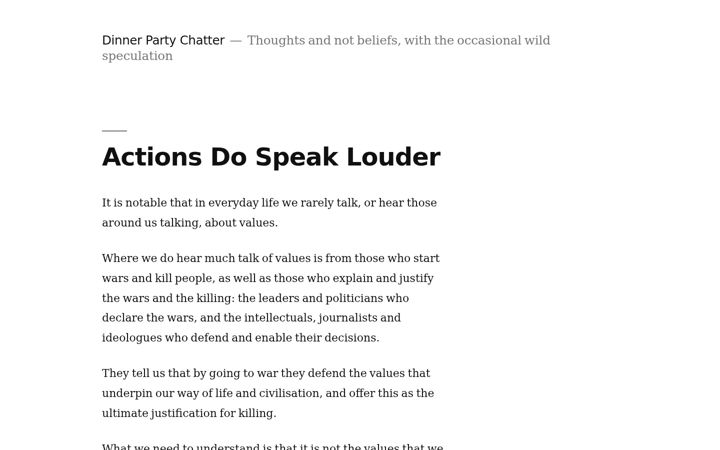 Screenshot of dinnerpartychatter.com