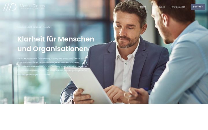 Screenshot of dinnes-consulting.de
