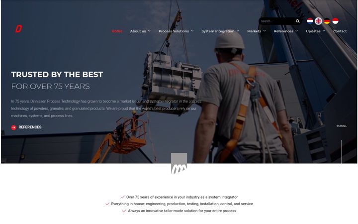 Screenshot of dinnissen.com